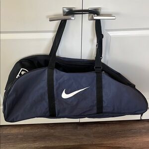 Nike Black and Blue Duffel Bag for Baseball/Softball